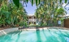 View from the pool back towards the house