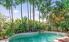 Pool in backyard 