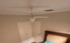 double queen bed ,wardrobe, ceiling fan & BS table
