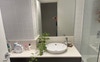 Two bathrooms one with bath 