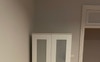 The clean bedroom with wardrobes 