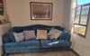 Open plan lounge/living room next to the kitchen