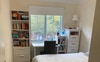 Your room can easily fit a queen bed and a desk