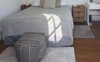 Very comfortable queensize bed and bedding. Goo