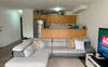Open living and dining area