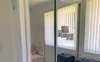 Mirror built in wardrobe, shelves and hanging