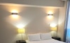 Queen Size bed, with plenty of space around it
