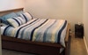 You room will fit queen bed (furniture not inc.)