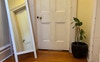 Outside your bedroom and 