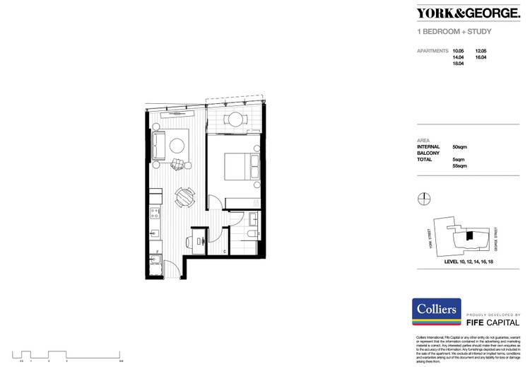 One bedroom apartment Sydney CBD, Sydney 375pw, 1 bedder/studio