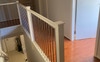 Stairs and upper floor, the open door is my room