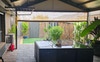 Patio and garden area