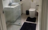 Clean stylish and light filled bathroom 