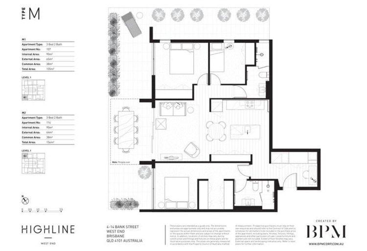 Share house West End, Brisbane 295pw, 3 bedroom apartment