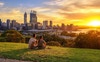 Sunrise from Kings Park nearby 