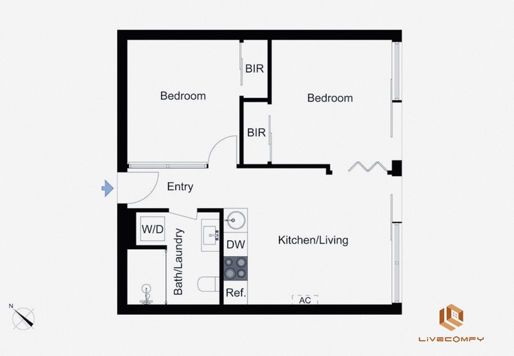 Share house Melbourne CBD, Melbourne 365pw, 2 bedroom apartment