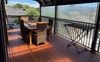 Upstairs balcony bbq area