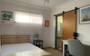 Bedroom with blackout blinds