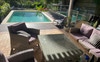 Shared pool and bbq area.