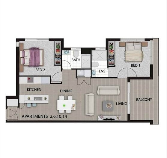 Share house Cannon Hill, Brisbane 275pw, 2 bedroom apartment