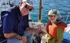 Les with grandson 