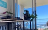 Living room views onto balcony 