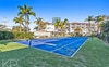 Tennis court in complex 