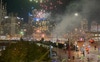 Watching fireworks every Saturday from our balcony