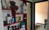 Bathroom on the left hand side.